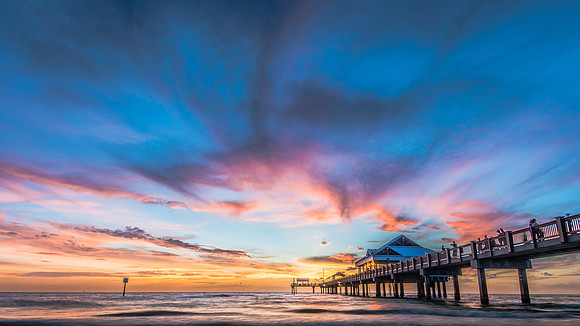 Sunset at Clearwater Beach - Pier 60