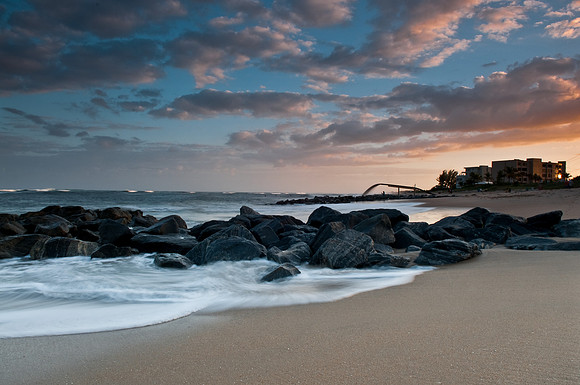 Sunset at Boynton Inlet