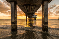 Sunset Under Clearwater Pier